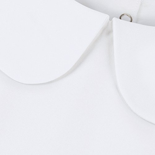 Anzermix Womens Detachable Blouse Half Shirts (White,One Size) #TOP3