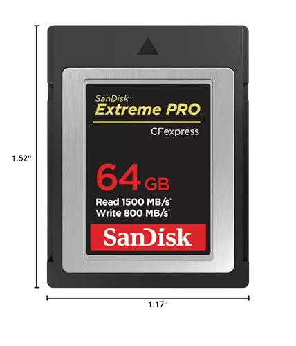 Image of SANDISK 64GB Extreme PRO CFexpress Card Type B - SDCFE-064G-GN4NN