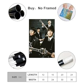 Poster légendaire du groupe de rock The Beatles (3) – Décoration murale pour salon, chambre à coucher – Style sans cadre – 40 x 60 cm - Les Beatles, Paul McCartney, John Lennon, RIngo Starr, George Harrison Poster légendaire du groupe de rock The Beatles (3) - Décoration murale pour salon, chambre à coucher - Style sans cadre - 40 x 60 cm – Image 2