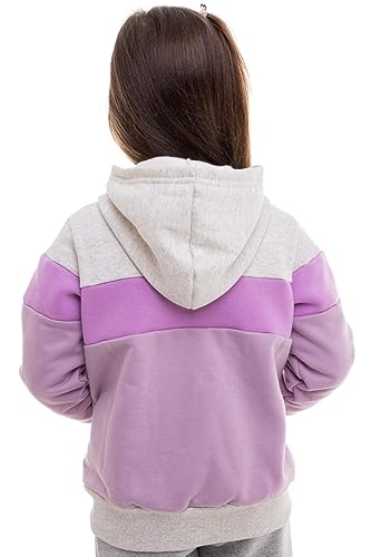 Blusa Moletom Feminino Infantil Recorte (as2, age, 12_years, regular, Mescla)