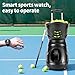 ZMAYPLUS Tennis Ball Machine Advanced Smart Programming- High Capacity with App/Remote, Adjustable Serve Speed & Outdoor Training for All Skill Levels (Beginners to Intermediate Players) (T4015)