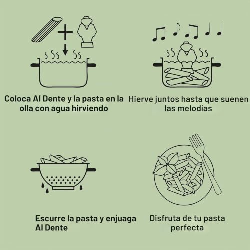 Temporizador de pasta y cuentaminutos musical Brainstream Al Dente modelo rojo 8