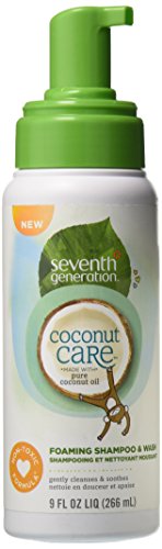 Seventh Generation Foaming Baby Shampoo And Wash With Nourishing Coconut Care, 9 Ounce