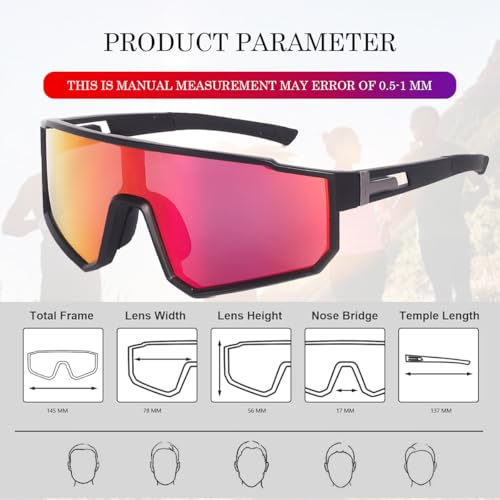 Image of CREEK Polarized Cycling Riding Cricket Glasses Sports Sunglasses Men Women for Moutain Baseball MTB Bicycle PS8528