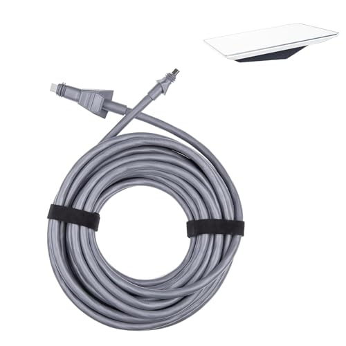 Steinwhale Cable for Starlink Flat High Performance 25M/82FT, Waterproof Connectors, Compatible with Starlink Flat High Performance Antenna and Power Supply, Durable & Reliable for Boats and RVs