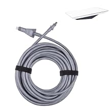 Cable for Starlink Flat High Performance 25M/82FT, Waterproof Connectors, Compatible with Starlink Flat High Performance Antenna and Power Supply, Durable & Reliable for Boats and RVs