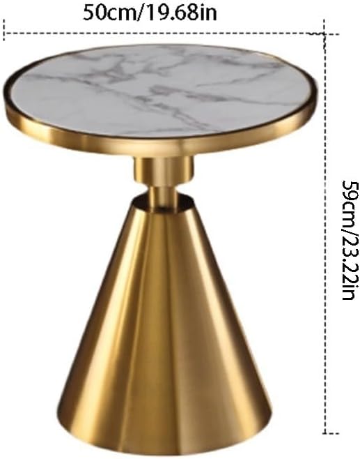 Sofas Sofa Side Table, Small Round Table, Small Coffee Table, Living Room Bedside Table, Simple Slate Corner Table Sofas for Living Room(B)