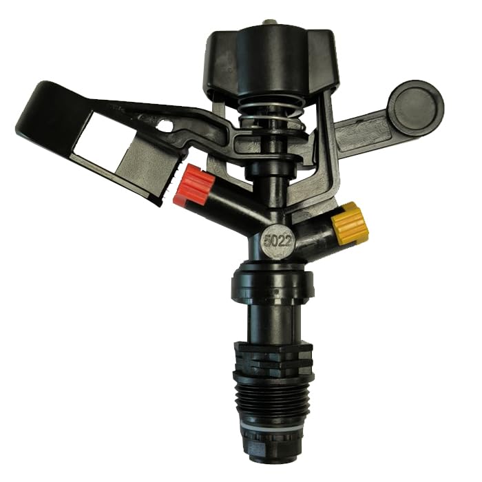 Suinga Aspersor de Riego Agricola Circular| Aspersor 360º Rosca 1/2'' | Sistema por aspersión para Césped Impulso 7 a 13 m