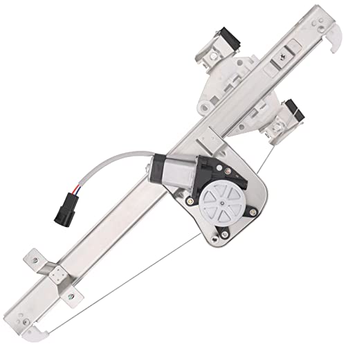 Obaee 741-389 Rear Right Passenger Side Window Lift Regulator with Motor Compatible with 2007-2013 Chevy Silverado GMC Sierra 1500 2500H 3500HD Extended Cab Pickup