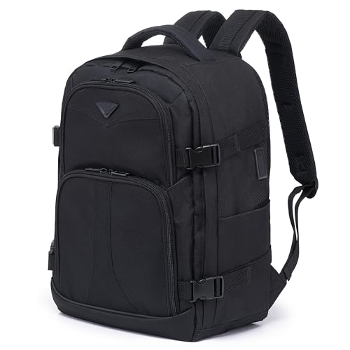 Flight Knight 40x30x20cm Ryanair Wizz Air Free Carry On Underseat Backpack Bag for Travelling USB Port Padded Comfortable Rucksack - Carry On Luggage For easyJet, Ryanair. BA, Jet2 & Many More!