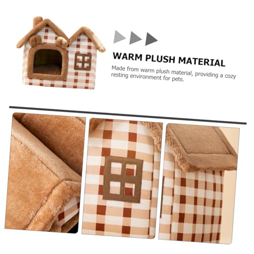 Sosoport Casa De Gato Para Animais De Estimação Ninho De Gato Universal Casa De Dormir Para Animais