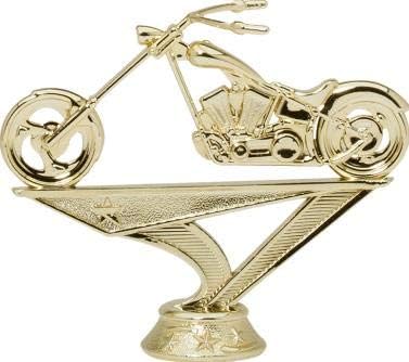 Crown Awards Motorcycle Chopper Trophies, Personalized Black Lightning Motorcycle Chopper Trophy, Custom Engraving Included Prime