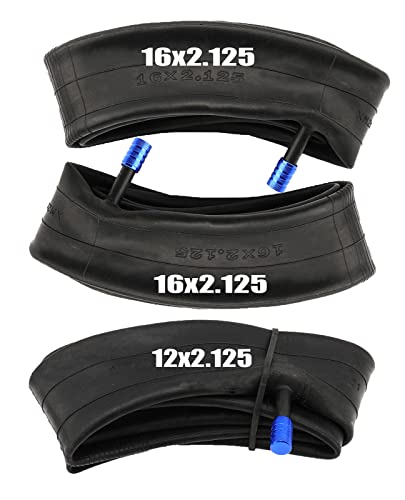 Image of 16''x2.125 and 12.5''x2.125 (2+1) Inner Tubes Compatible with Stroller Revolution SE /Pro /Flex /SU /Ironman Tire Tube,Made from BPA /Latex Free Premium Quality Butyl Rubber,by FYSHIQING
