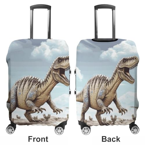 Dinosaur Walking Dinosaur Walking Printed Luggage Cover Protector, Fits 18-32 Inch Luggage3