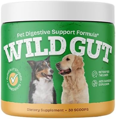 Picture of Amazon.com : Wild Gut - Natural Probiotic Supplement for Pets ...