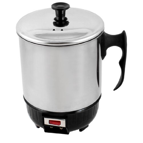 Ruilogod Cocina doméstica Metal 980ml Taza eléctrica Hervidor de olla AC 220V 300W Ruilogod Cocina doméstica Metal 980ml Taza eléctrica Hervidor de olla AC 220V 300W