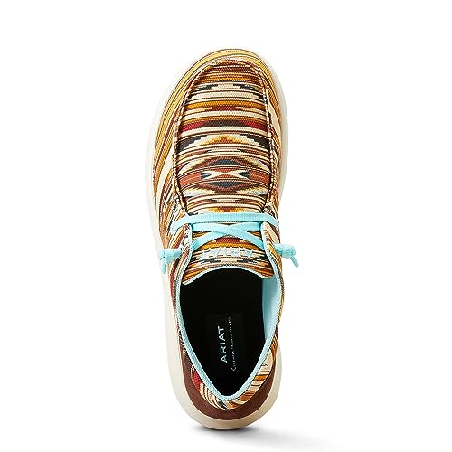 ARIAT ARIAT Women's Hilo Chimayo Sneaker, Santa Fe Mustard, 6.5