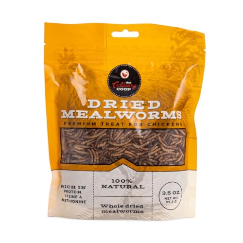 Flukers Culinary Coop Premium Chicken Treats Mealworms 3.5 oz High Protein Worm Nutritious Treat