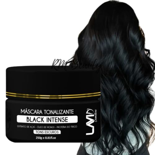 Máscara Tonalizante Lavid Black Intense Para Cabelos Tons Escuros