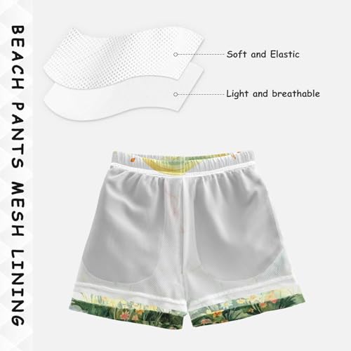 Pigsaly Boys Swim Trunks Little Unicorn Boys Board Shorts Swimsuit Swimwear Summer Bathing Suit 2T4