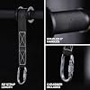Titan Fitness Rack-Mounted Wrist Roller for X-3 & TITAN Series Power Racks, Rated 200 LB for Forearm, Grip & Shoulder Strength Trainer with Knurled Handles & Carabiner Loading Pin Attachment