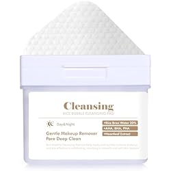 DERMAL Rice Bubble Cleansing Pad Makeup Remover, 80 Pads | Exfoliating and Hydrating, Korean Rice Bran Water, AHA, BHA, PHA, Fresh Green Citrus Scent