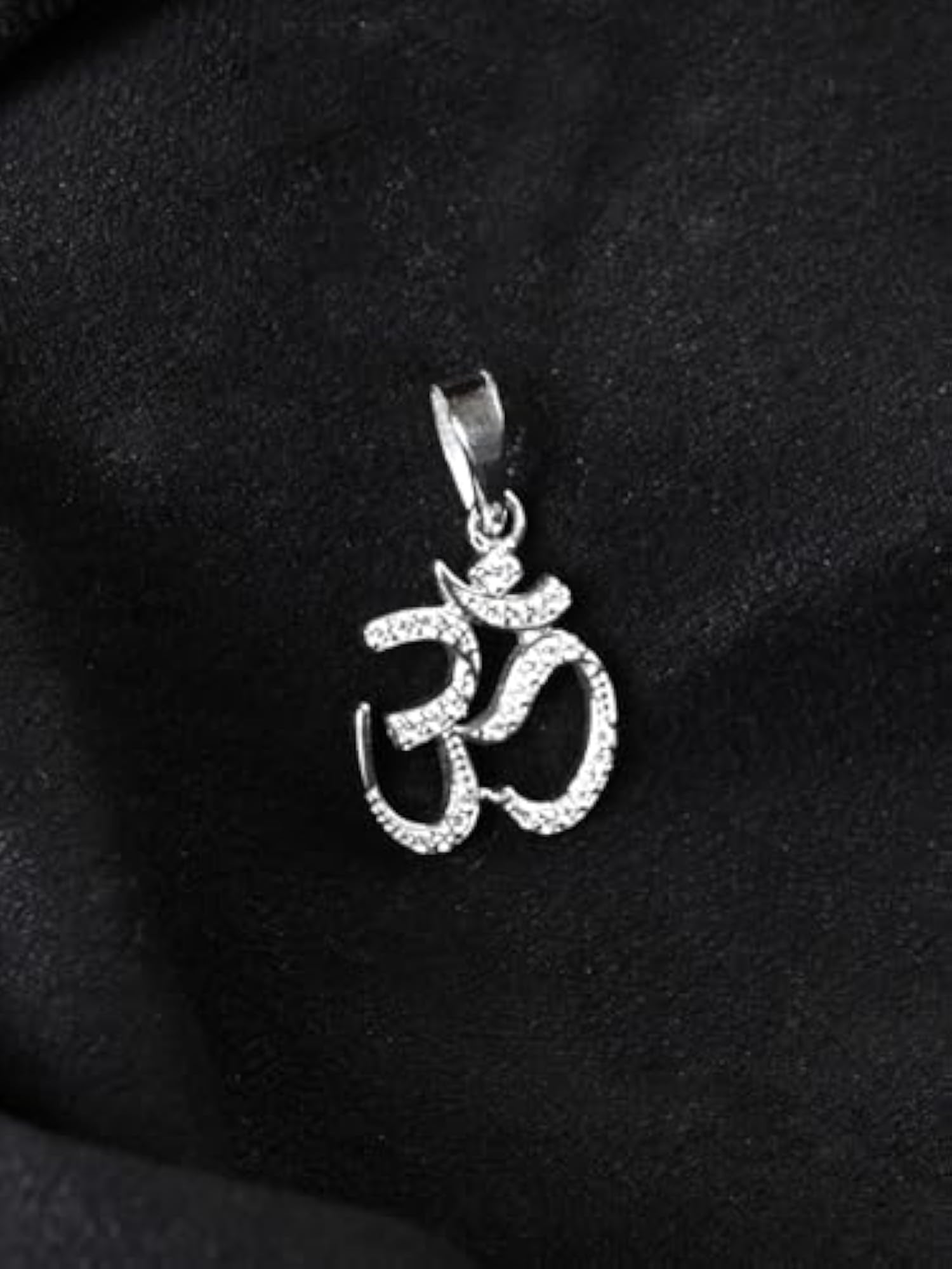 Men's Pure 925 Sterling Silver Om Pendant