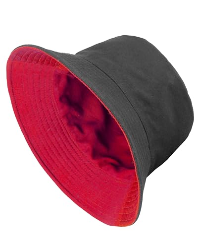 Image of Gelante Reversible Bucket Hat for Men and Women - Cotton, Outdoor Sun Protection Bucket Hats.