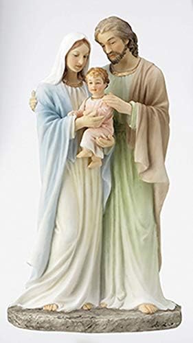 CBC Holy Family Jesus Mary Joseph - 9" Veronese Resin Statue