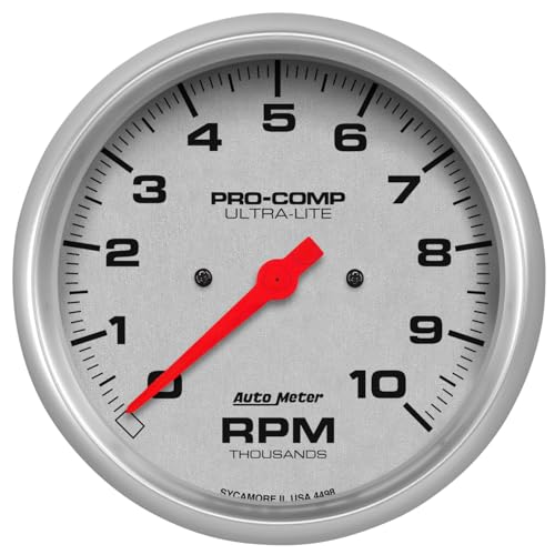 Image of Auto Meter 4498 Ultra-Lite In-Dash Electric Tachometer, 5.000 in.