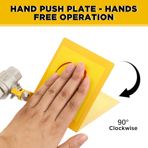 Image of Yaocom Eye Wash Station Stand up Emergency Pedestal Mounted Eyewash Station Adjustable Water Flow Hands Free Operation Stainless Steel Floor Mount Eyewash with Dual Spray Head and Pedal(Yellow)