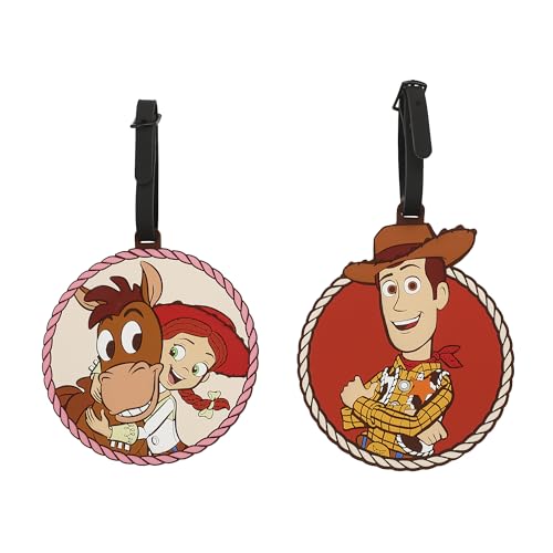Toy Story Woody and Jessie Molded Rubber Luggage Tags (Set of 2)