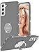 Henpone Galaxy S8 Case for Women, Girls Cute Purple Phone Cover with Kickstand Ring Stand Holder Slim Girly Luxury Diamond Sparkle Bling Glitter Case for Samsung Galaxy S8 - Deep Purple