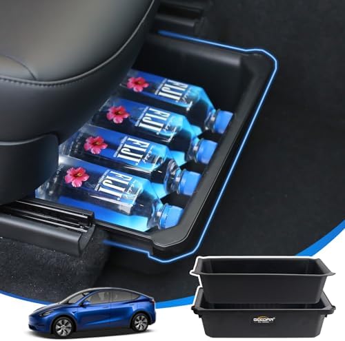 GEEDAR Under Seat Storage Box Organizer for Tesla Model Y (1 pack...