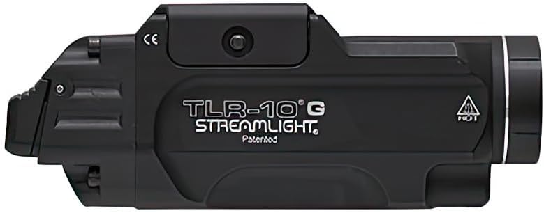 Miniatura 2 de Streamlight 69473 TLR 10 G Flex - Incluye interruptor alto (montado), interruptor bajo, dos baterías de litio CR123A y kit de llaves, color negro