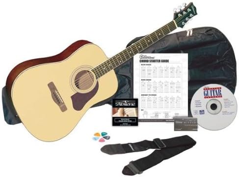 Silvertone SD3000 Complete Acoustic Guitar Package with Instructional Software, Natural