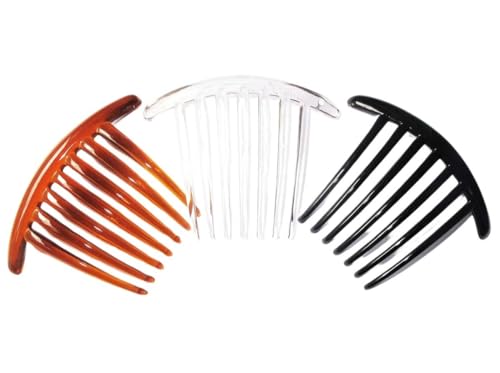 3 PCS FRENCH TWIST HAIR COMB COLER MIX 7 TOOTH IT DELUXE.