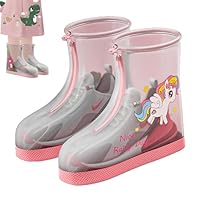 JYJLLM kids waterproof shoe covers - reusable options for cycling shoes, all-weather protection - premium shoe covers disposable & reusable for rain, mud, and more,shoe covers reusable (pink, M)