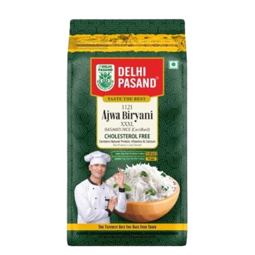 Image of Buy 1 Get 1 Free | Delhi Pasand 1121 Ajwa Biryani XXXL-5Kg Cholesterol-Free Basmati Rice