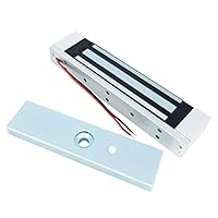 AOAMZ wasserdichte magnetische Schloss 180kg 350lbs elektromagnetische Schlösser DC 12V für Zugangskontrollsystem Host Controller Tür Zugangsschlösser NC-Modu (Surface - Painting)