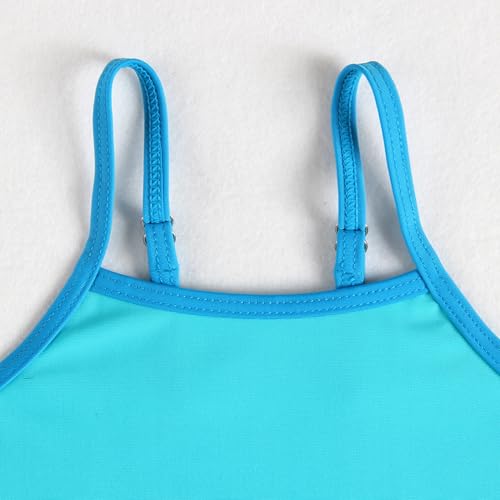 Image of Little Girl Swimsuit Casual Swimwear Kids Two Piece Color Block Bathing Suits Beach Bikini Set 3-12Years