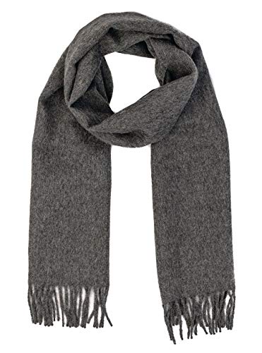 100% Baby Alpaca Wool Scarf, Organic, Natural Dye-Free Colors, Ethically Sourced, Hypoallergenic - Unisex | 12 x 71 inches (Shadow)