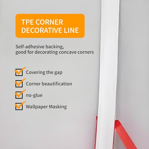 Flexible Zierleisten Selbstklebend für Decken und Wände, TPE Dreieck Zierleiste, Ideal für Küchenarbeitsplatten, Fliesenkanten und Schrankkanten, Hitzebeständig und Wasserfest (3M, 12mm*9mm, Mehrzweck