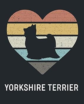 Yorkshire Terrier : Vintage Notebook for Yorkshire Terrier Lovers: 100 Page Blank Wide Ruled Pages for Back to School Gift