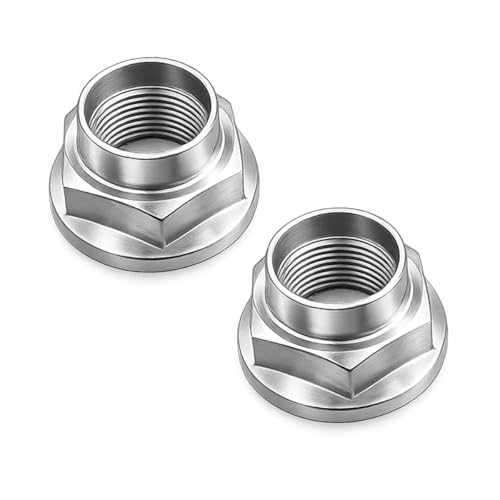 Osilly 2PCS Car CV Axle Nut OEM# 902170049 Vehicle Front & Rear Spindle Lock Lug Nut Replace Kit Automotive Replacement Accessories Compatible with Forester Crosstrek Tribeca