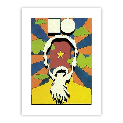 Artery8 Ho Chi Minh Vietnam War Communism Poster Unframed Art Print Wall Decor 12x16 inch Viêt Nam Guerre communisme Affiche mur Déco