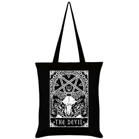 Deadly Tarot The Devil Tote Bag Black 38x42cm Cover