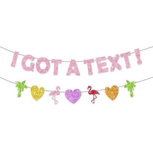 IRCOR I Got A Text! Banner Love Island Decorations Love Island Themed Party Decorations (A)