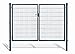 Produktbild Doppelflügeltore für Stabmattenzaun, grün oder anthrazit, verschiedene Höhen wählbar - inklusive Pfosten und passenden Anschlussstücken (Doppeltor H 180 x B 300 cm, anthrazit)