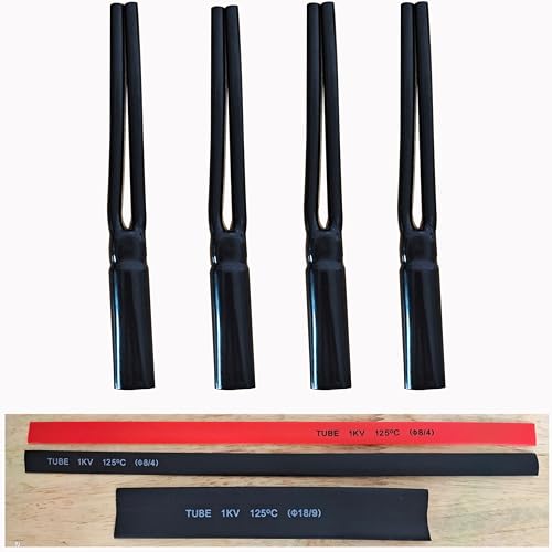 Speaker Cable Pants, Wire Pants 16mm-2conductor(16mm-2x4.5mm) Black, Insulated Heat shrinkable Tube (Shrink Ratio2:1,750mm)